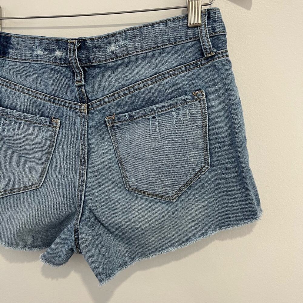 Vervet High Rise Button Fly Shorts 26 Cutoff Distressed - Picture 6 of 9